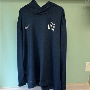Nike Team USA Men's Navy Hoodie